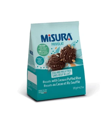 Misura Privolat (Egg & Milk Free) Biscuits with Cocoa and Puffed Rice (120g) Halal Certified